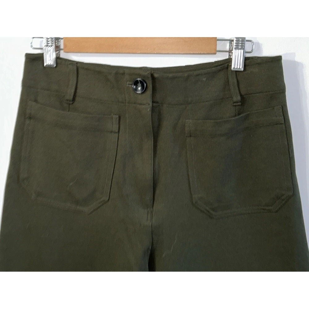 Women's Quince Olive Ponte Pants Sz 6 Casual Career EC